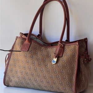 Dooney & Bourke Brown Monogram Tote
